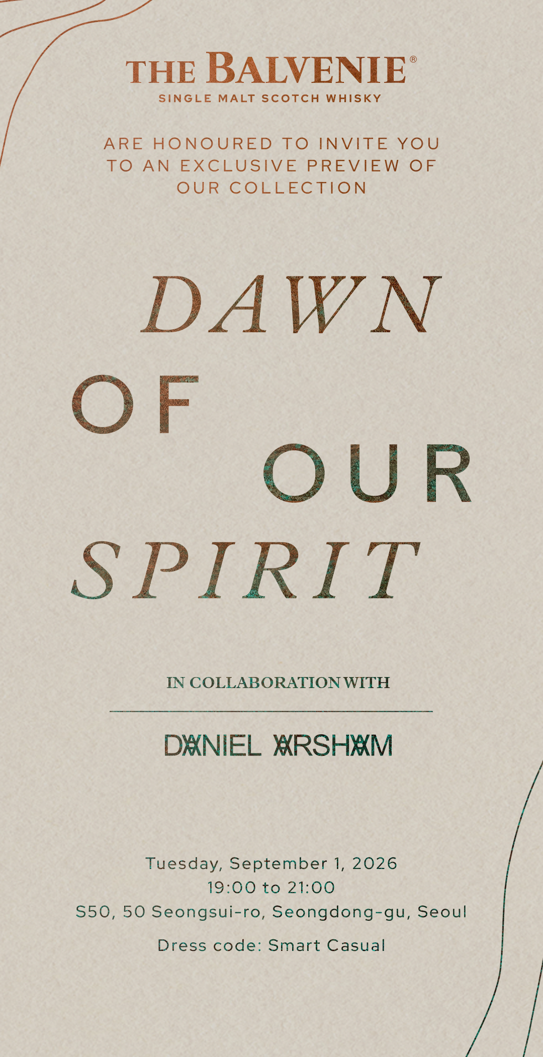 The Balvenie invitation