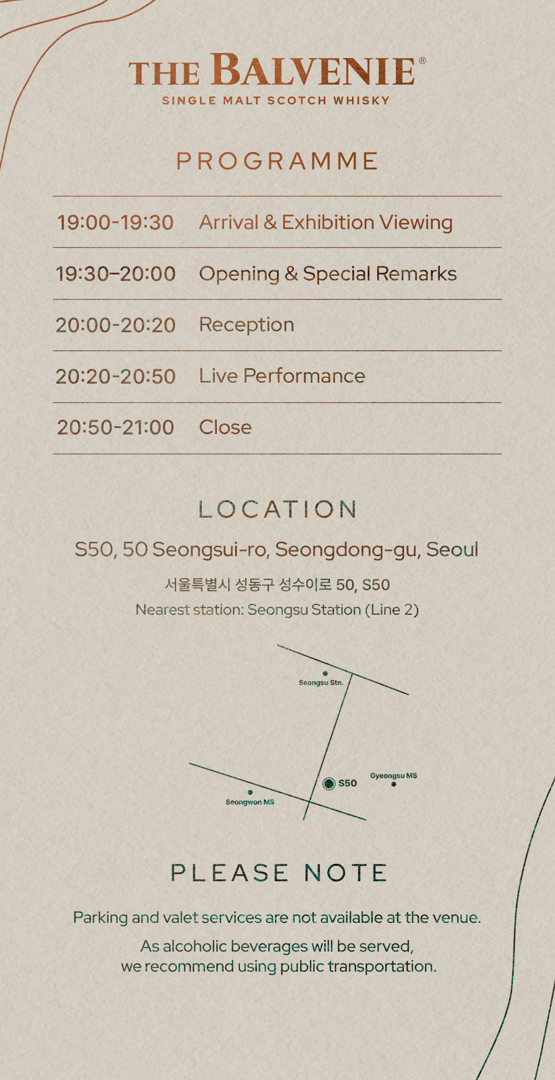 Program and venue information